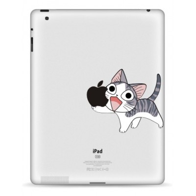 Happy Katze iPad Aufkleber  iPad Aufkleber